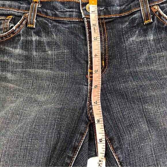 X2 Denim Laboratory Blue Denim Distressed Bootcut Jeans, Size 29 - Picture 9 of 11